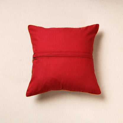 Multicolor - Pochampally Ikat Cotton Cushion Cover (16 x 16 in) 17