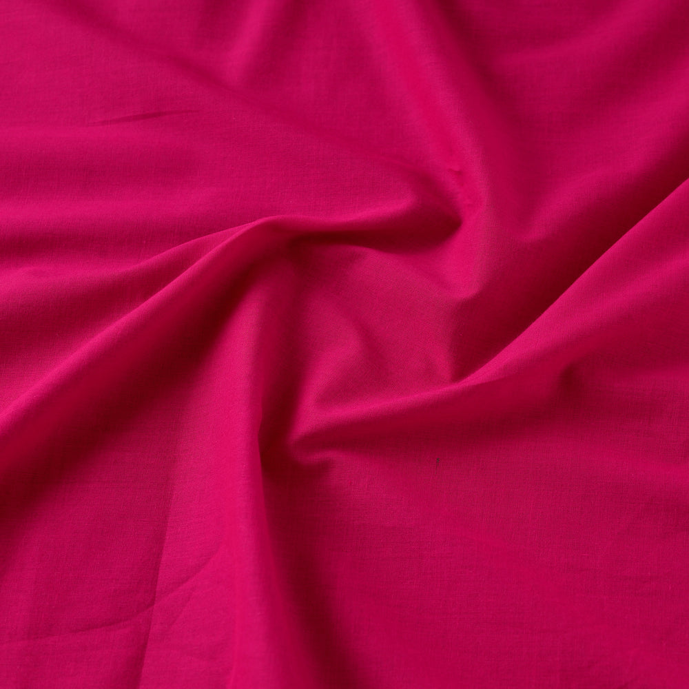 Pink - Prewashed Plain Dyed Mul Cotton Fabric 02