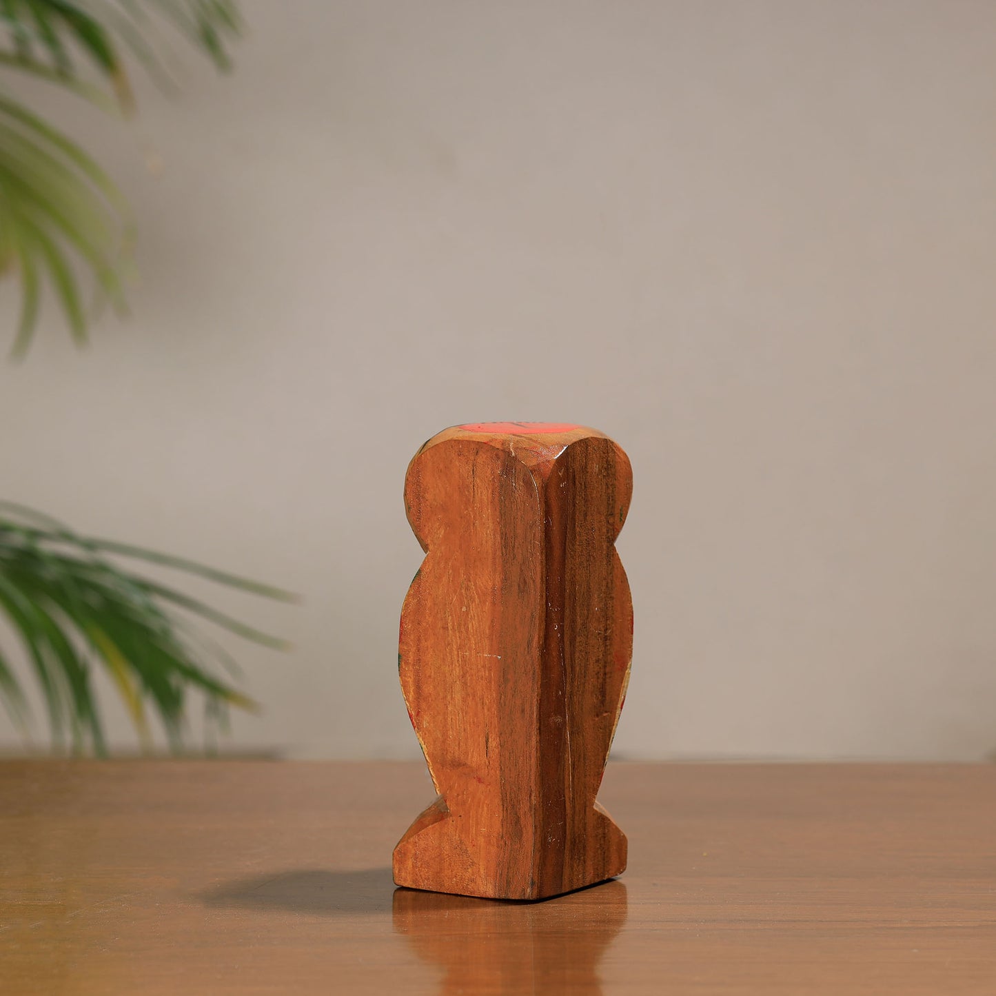 Owl - Traditional Burdwan Wood Craft Handpainted Sculpture (Small) 64