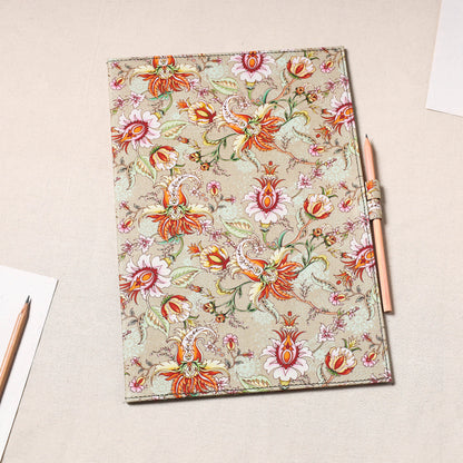 Floral Printed Handcrafted File Folder with Pencil