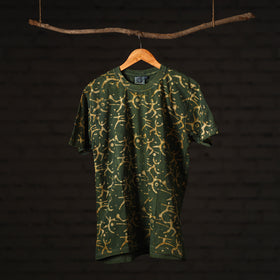  Bindaas Block Art Printed Cotton Round Neck T-shirt 