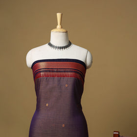 Dharwad Cotton 3pc Unstitched Dress Material with Border 49