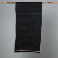 Black - Cotton Khun Weave Stole 08