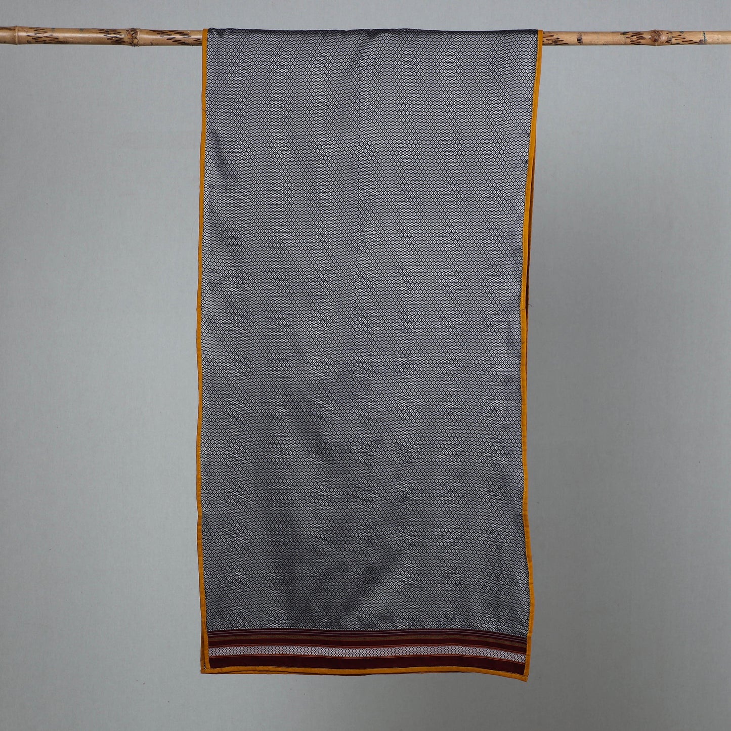 Grey - Cotton Khun Weave Stole 09