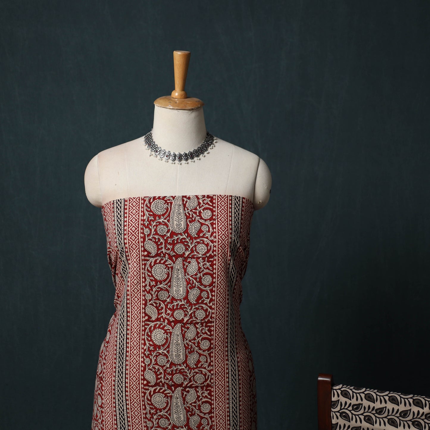 Bagh Hand Block Print Cotton 3pc Unstitched Dress Material Suit Set 42