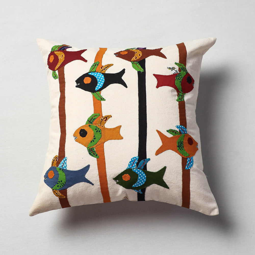 Applique Work Cushion Cover