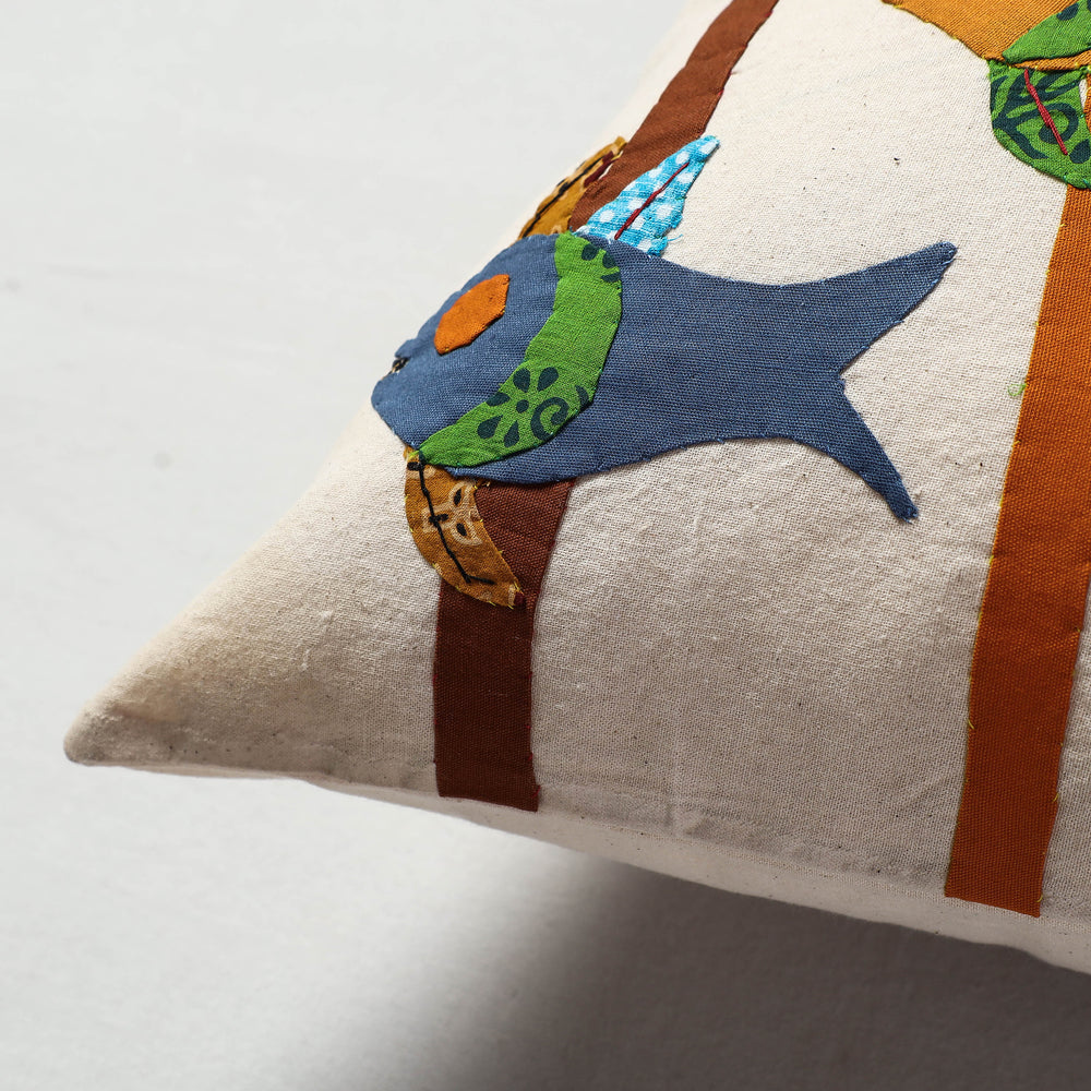 Applique Work Cushion Cover