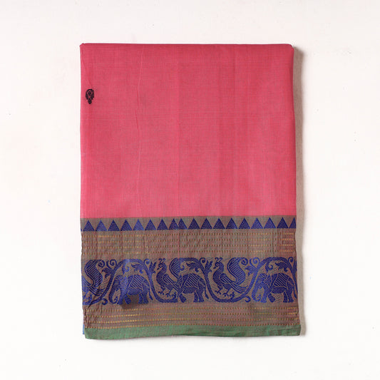 Pink - Kanchipuram Cotton Precut Fabric (1.75 Meter)