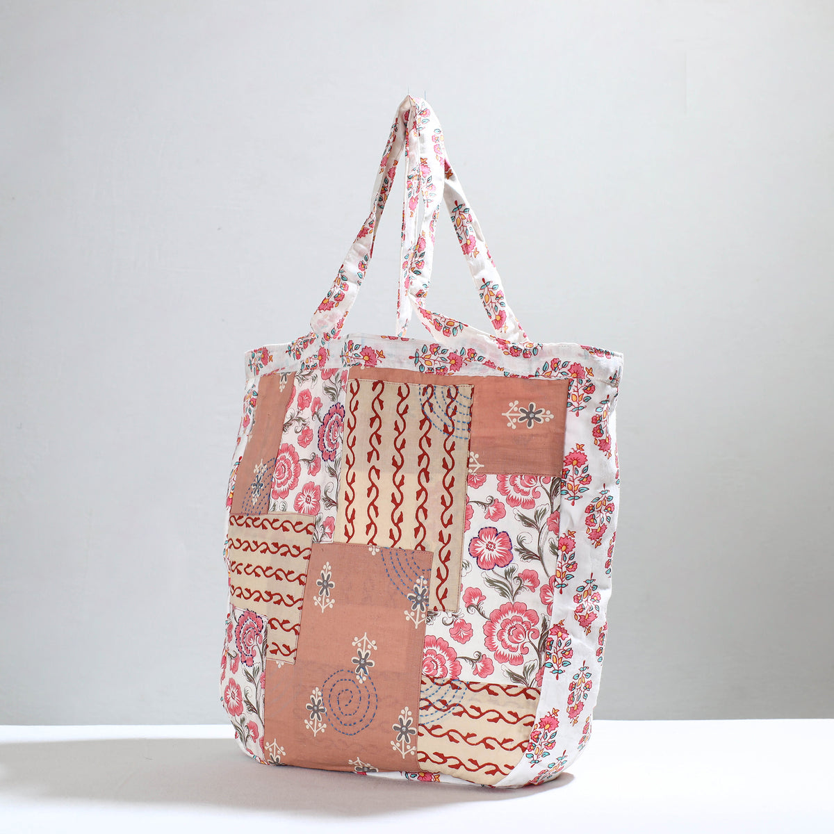 patchwork tote bag