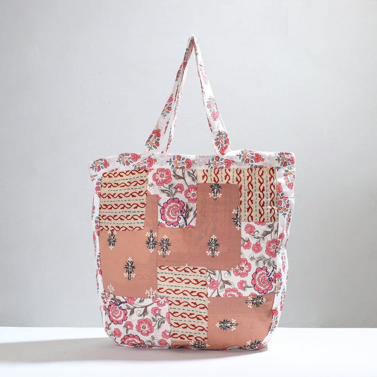 patchwork tote bag