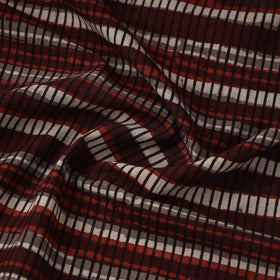 Cotton Maroon Bagru Block Print fabric