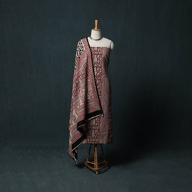 Bagh Hand Block Print Cotton 3pc Unstitched Dress Material Suit Set 43