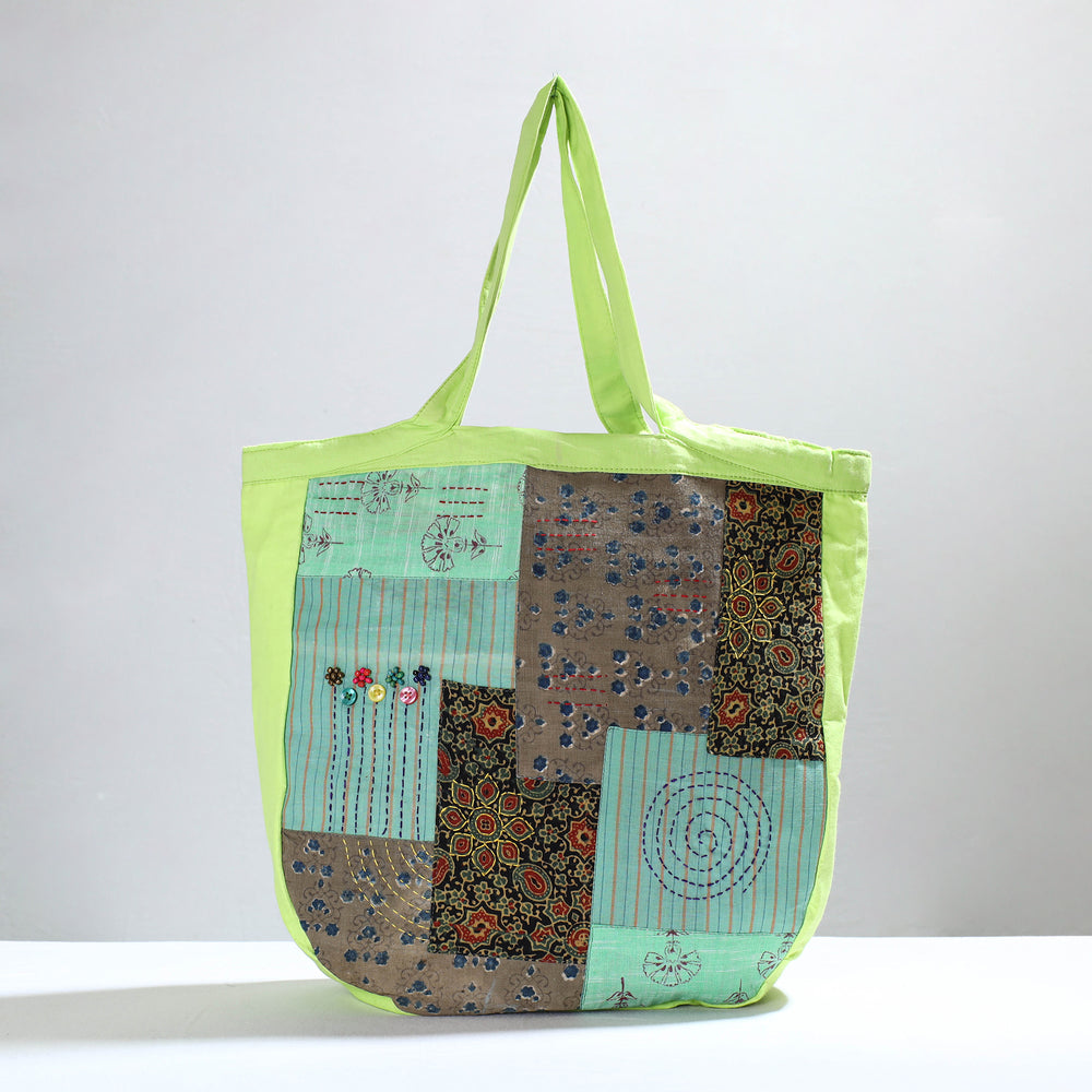 patchwork tote bag