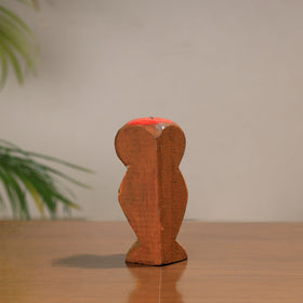 Buy Owl - Traditional Burdwan Wood Craft Handpainted Sculpture (Small) 10 Online at iTokri.com