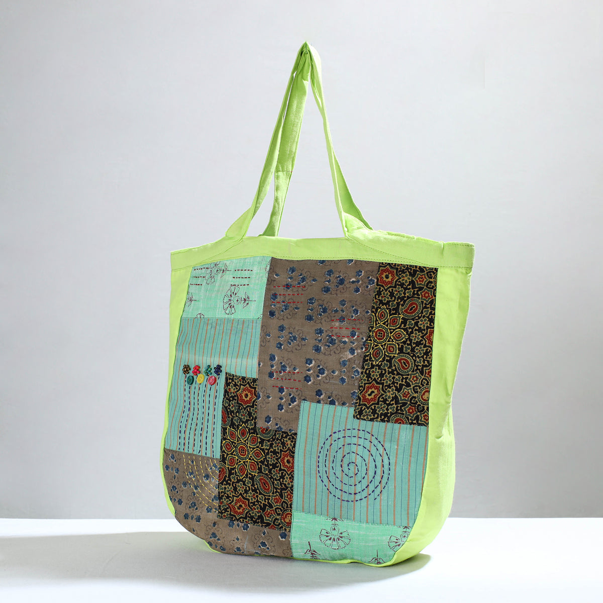 patchwork tote bag