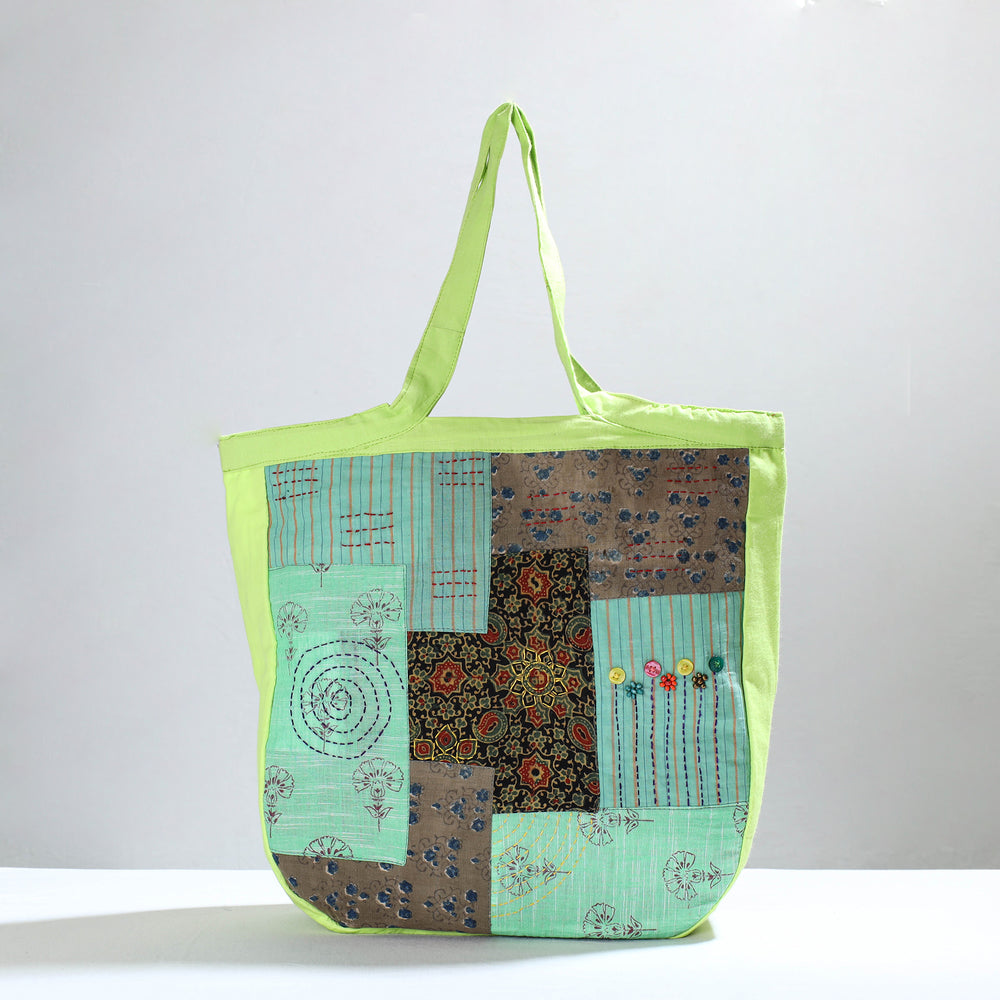 patchwork tote bag