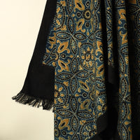 Blue - Handloom Block Print Cotton Ajrakh Towel 04