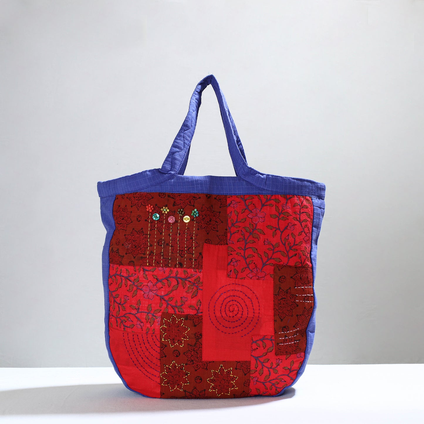 patchwork tote bag