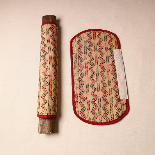 Bengal Kantha Work Handmade Fridge Handle Cover (Set of 2) 12