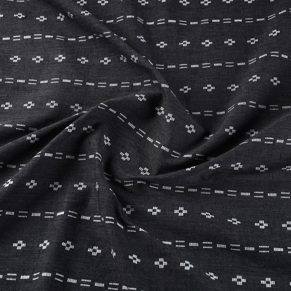 Black - Jacquard Prewashed Cotton Fabric 01