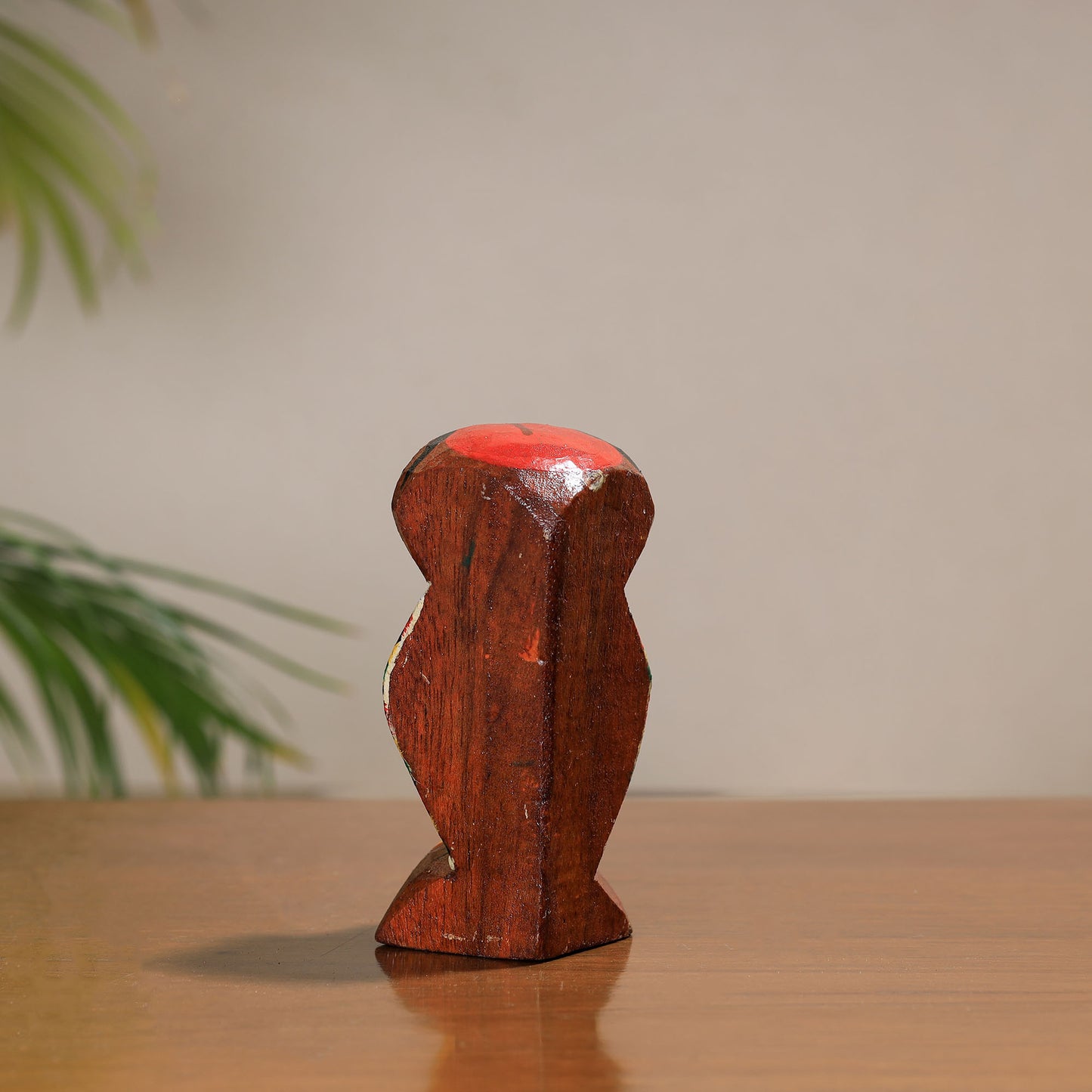 Owl - Traditional Burdwan Wood Craft Handpainted Sculpture (Small) 14