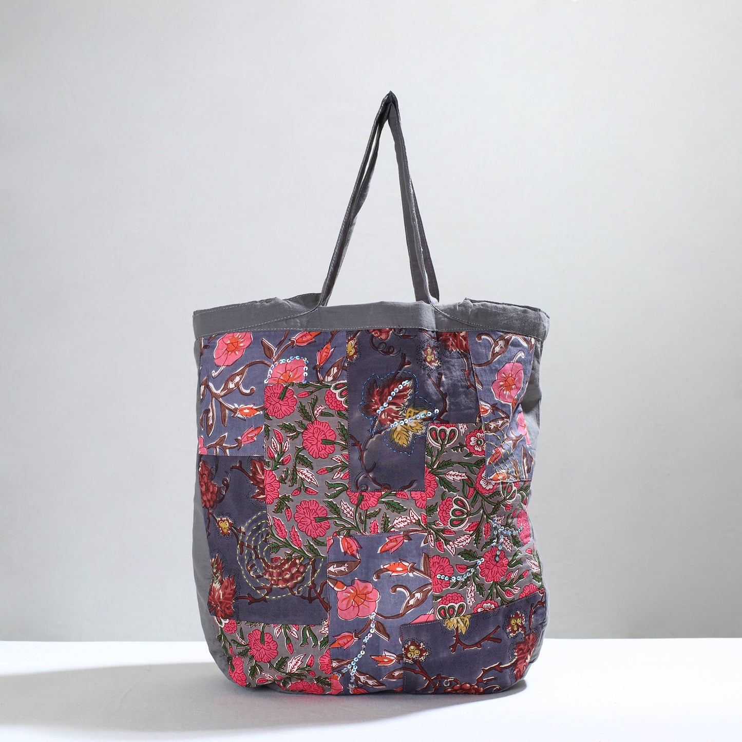 patchwork tote bag