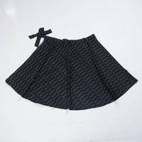 Black - Wrap Around Cotton Pochampally Ikat Skirt 10