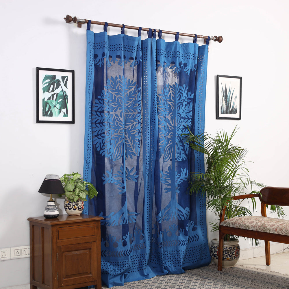 Applique Cutwork Door Curtain