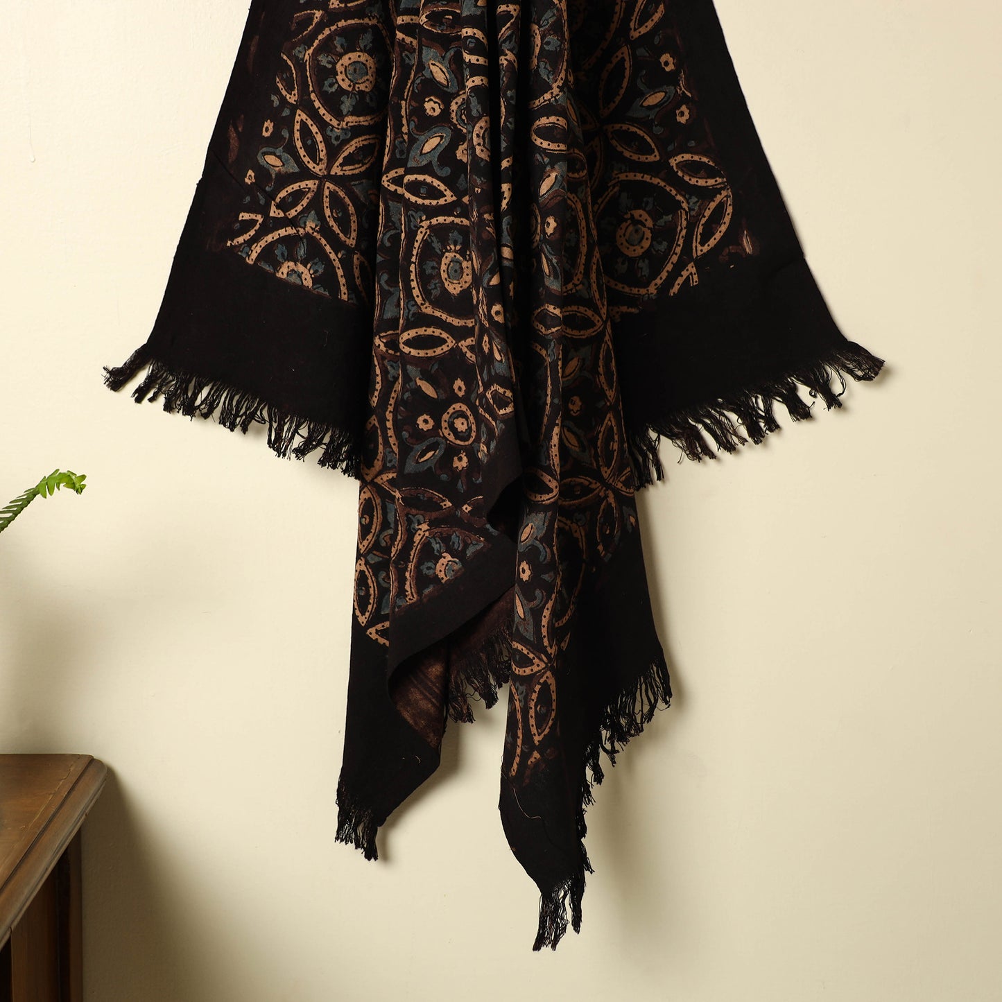 Brown - Handloom Block Print Cotton Ajrakh Towel 10