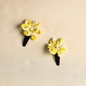  Handmade Crochet Tik-Tak Hair Clip (set of 2) 