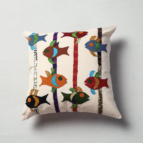 Applique Work Cushion Cover