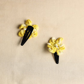 Handmade Crochet Tik-Tak Hair Clip (set of 2) 