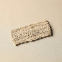 Beige - Kumaun Hand Knitted Woolen Warm Headband 15