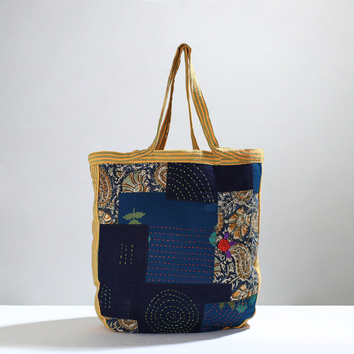 patchwork tote bag