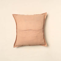 Beige - Elegant Khambadiya Patchwork Cushion Cover (16 x 16 in) 04