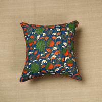 Blue - Kalamkari Printed Cushion Cover 01