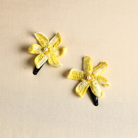  Handmade Crochet Tik-Tak Hair Clip (set of 2) 