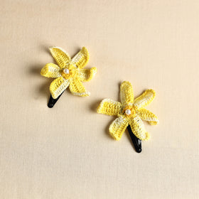  Handmade Crochet Tik-Tak Hair Clip (set of 2) 