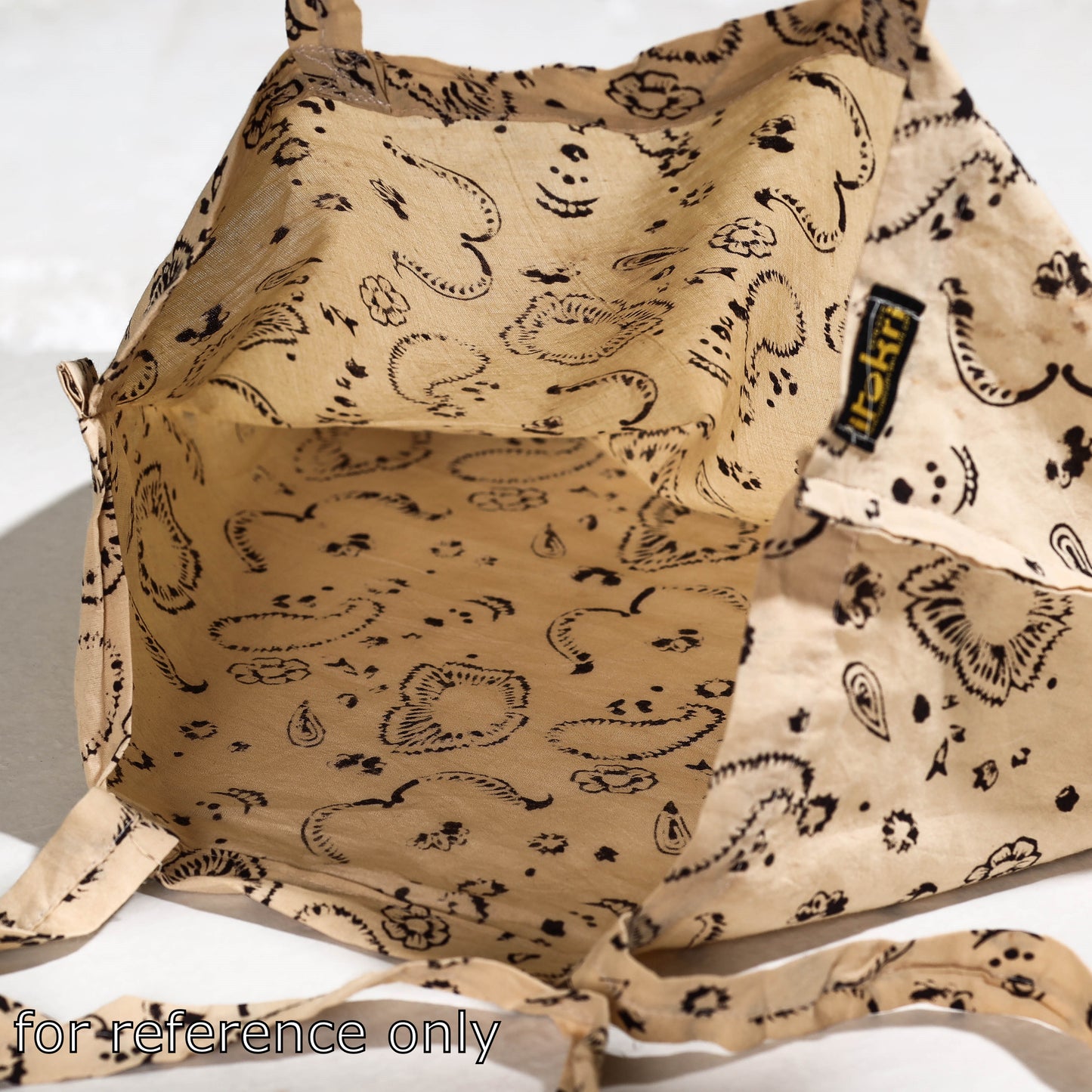 Yellow - Handmade Cotton Fabric Plain Jhola Bag