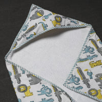 Block Printed Baby Terry/Hooded Towel 
