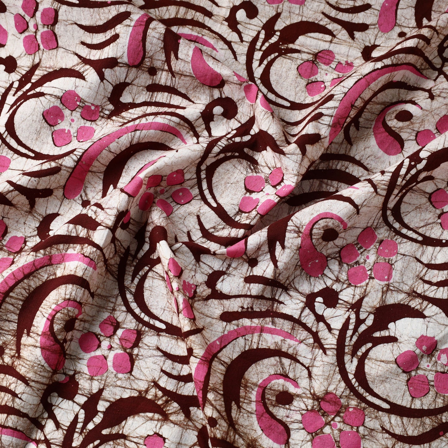 Pink - Hand Batik Printed Cotton Fabric