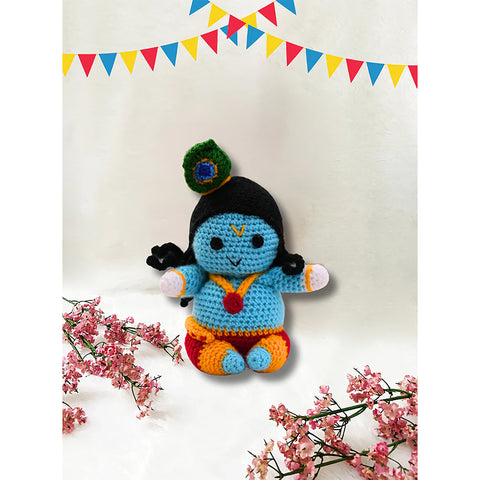 Handmade Crochet Ladoo Gopal Toy