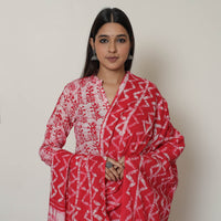 Batik Kurta with Palazzo & Dupatta Set