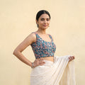 Sanganeri Hand Block Print Cotton Readymade Blouse 18