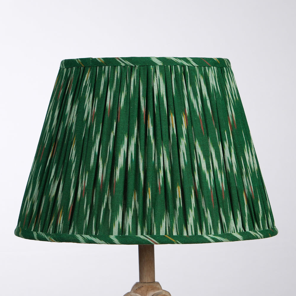 Green Pochampally Ikat Empire Lampshade