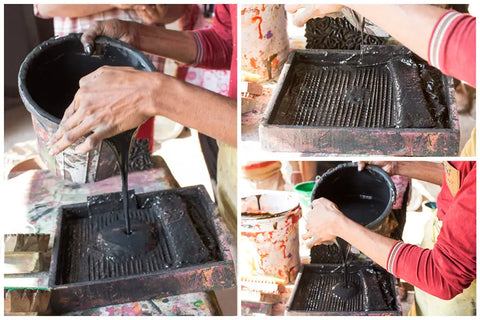 Block printing process
