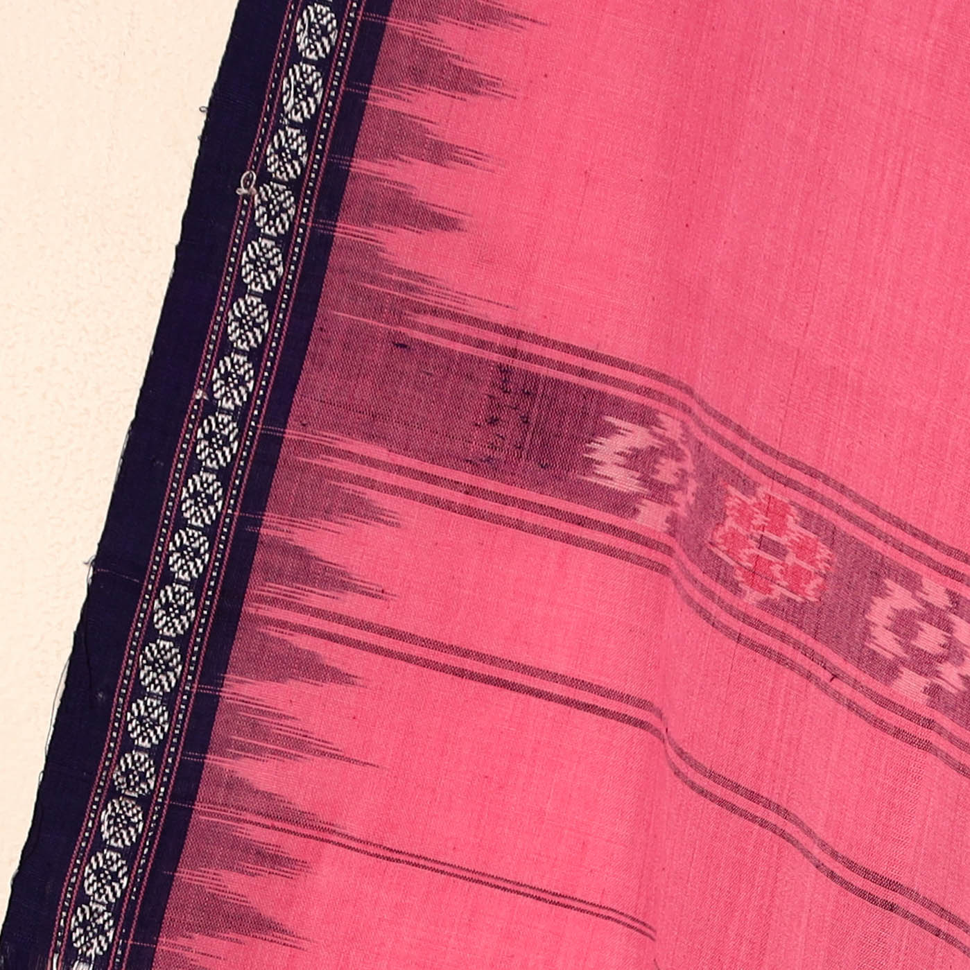 Pink - Sambalpuri Ikat Handloom Cotton Gamcha Towel 04