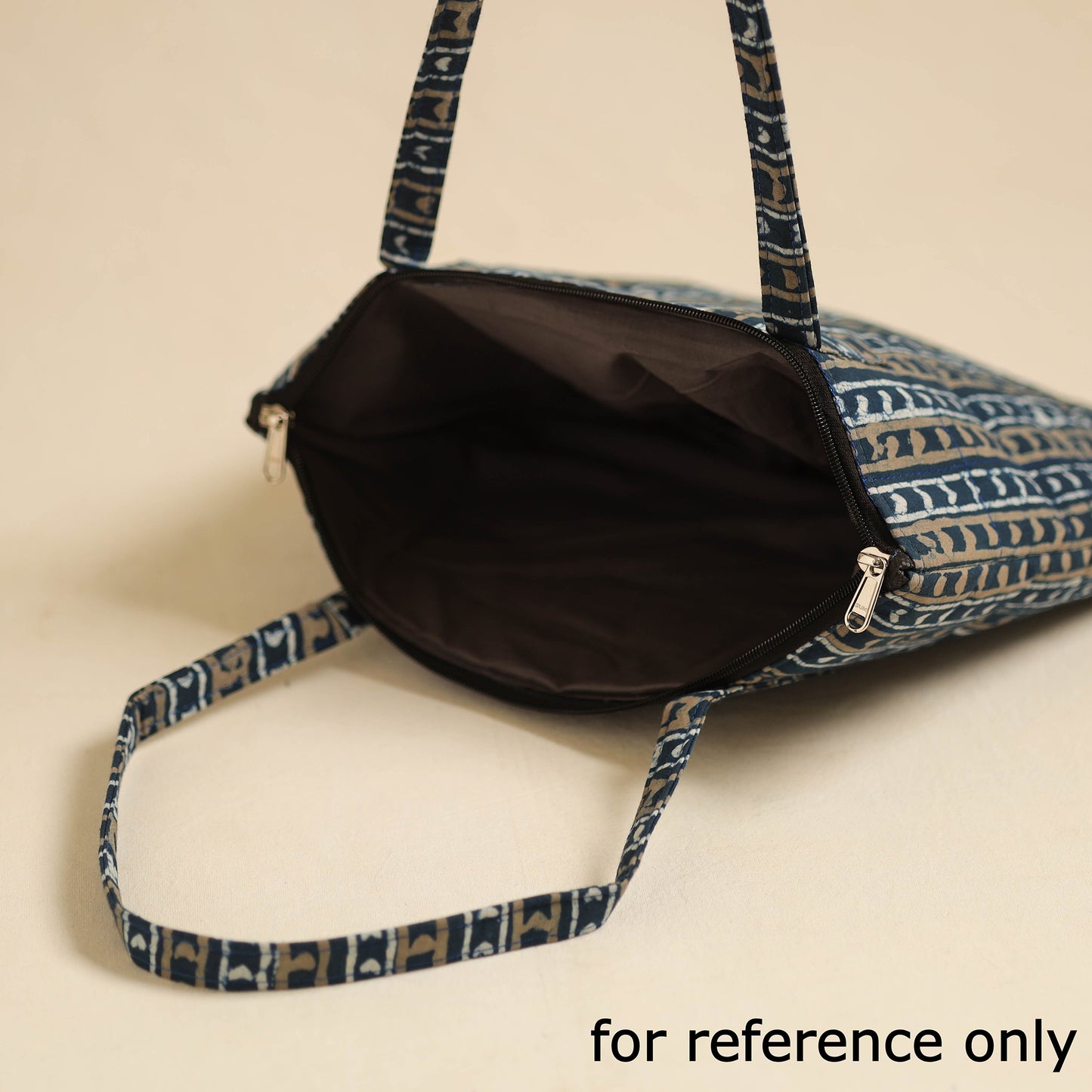 Blue - Handcrafted Quilted Cotton Hand Bag 07