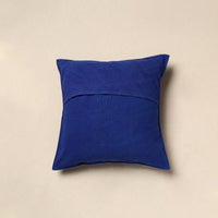 Blue - Urmul Kashida Stitch Handloom Cotton Cushion Cover 33