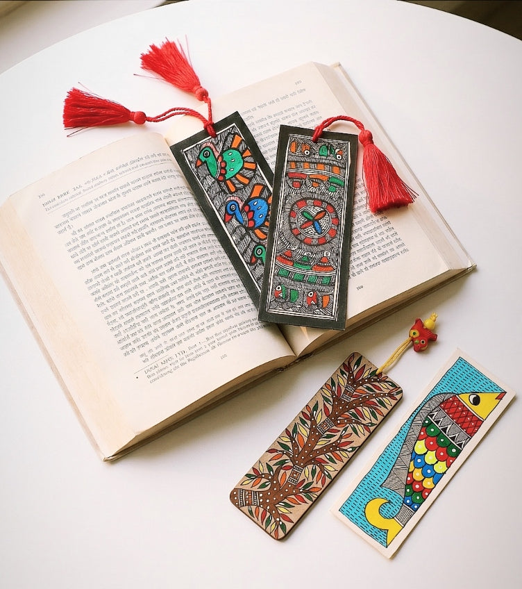 Madhubani Handpainted Bookmarks